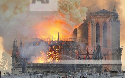 Notre Dame Cathedral Ravaged by Fire