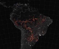 Amazon Fires Satellite Image