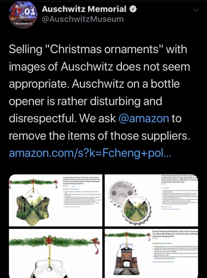 Images of Auschwitz on Christmas Ornaments Being Sold on Amazon