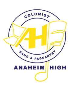 Logo of the Anaheim High School Band and Pageantry that is presented on their website: colonistband.org