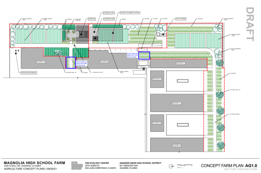 Construction plans for the Magnolia agricultural science community center