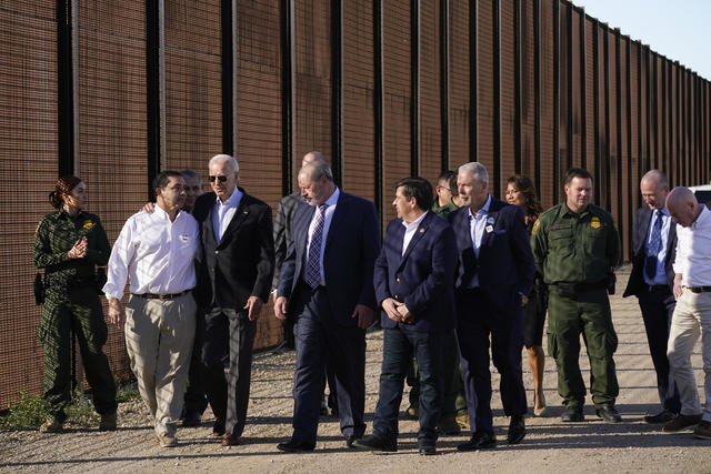 President Biden at the US/Mexico border. 