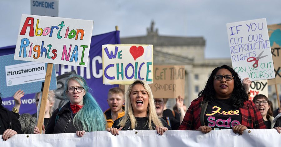 Women+in+Northern+Ireland+protesting+for+abortion+rights+on+October+21%2C+2019+%28Photo+by+Charles+McQuillan%2FGetty+Images%29